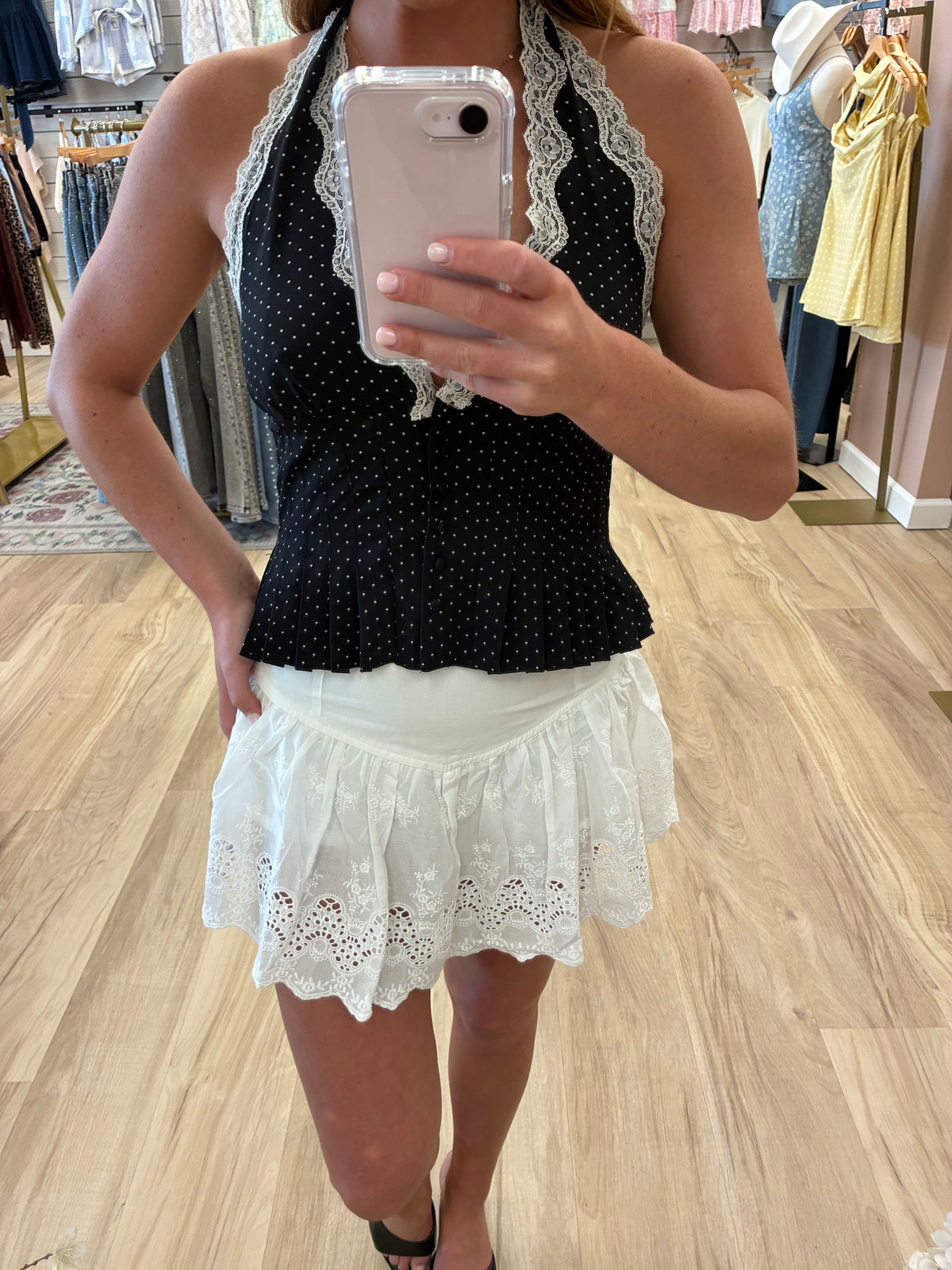 Sunday Sweetness Eyelet Skirt