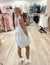 Stripped Bow Tie Romper
