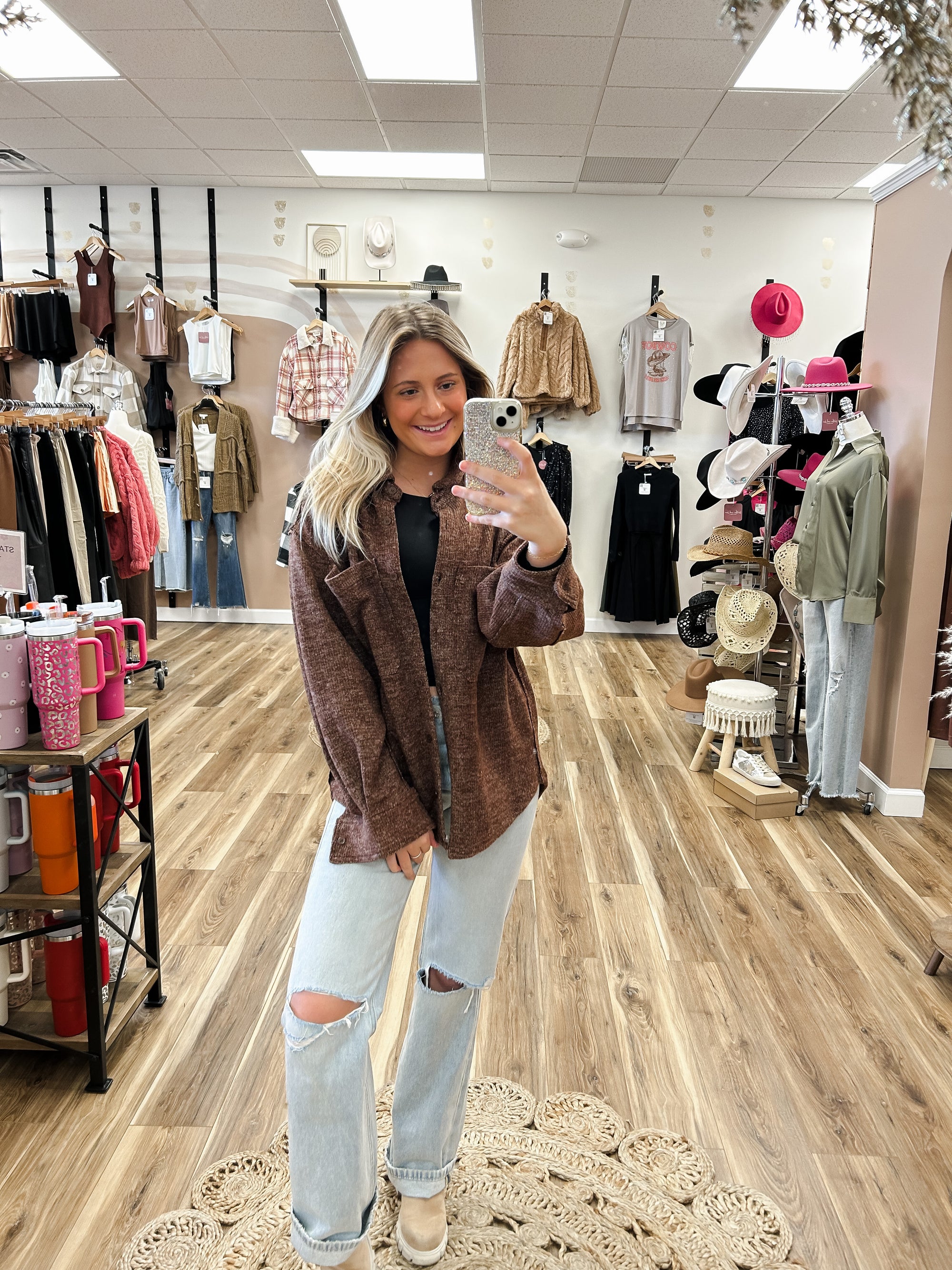Fay Chocolate Shacket