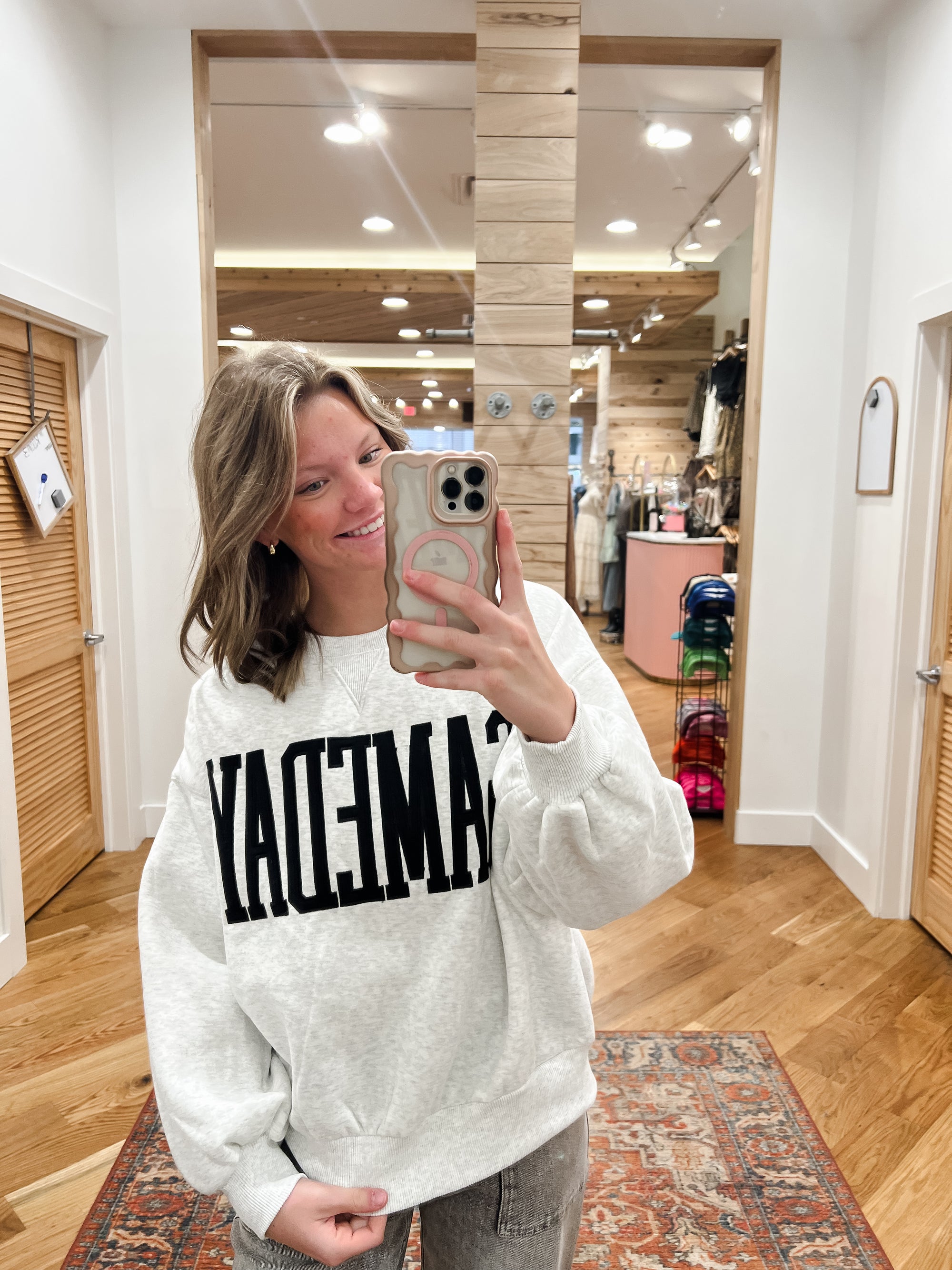 Game Day Grey Sweatshirt