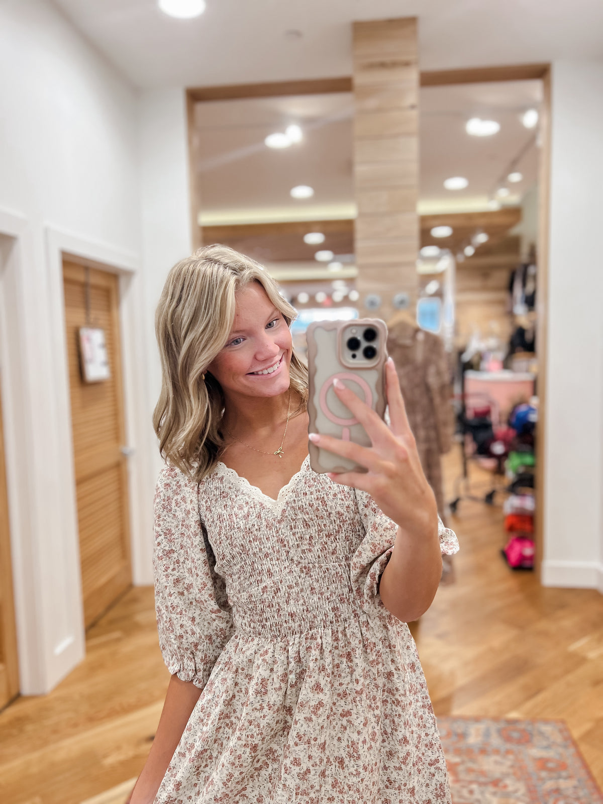 Autumn Rose Midi Dress