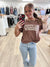 Smooth Like Whiskey Brown Cropped Tee