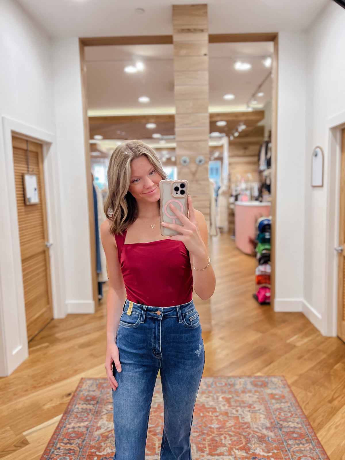 Scarlet Red Bodysuit