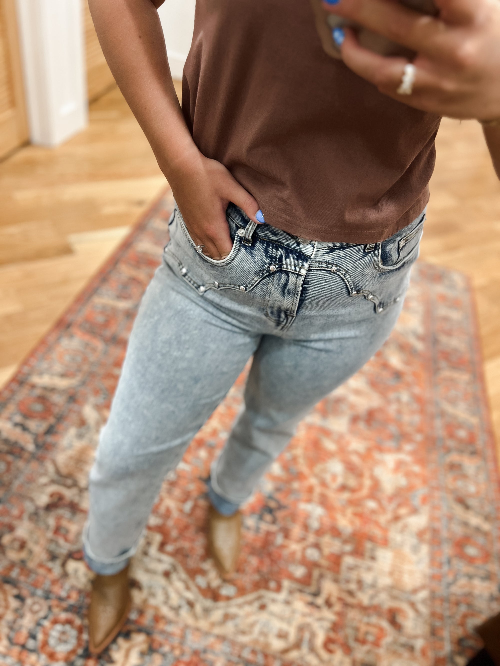 Lone Star Yoke Cream Light Denim Jeans