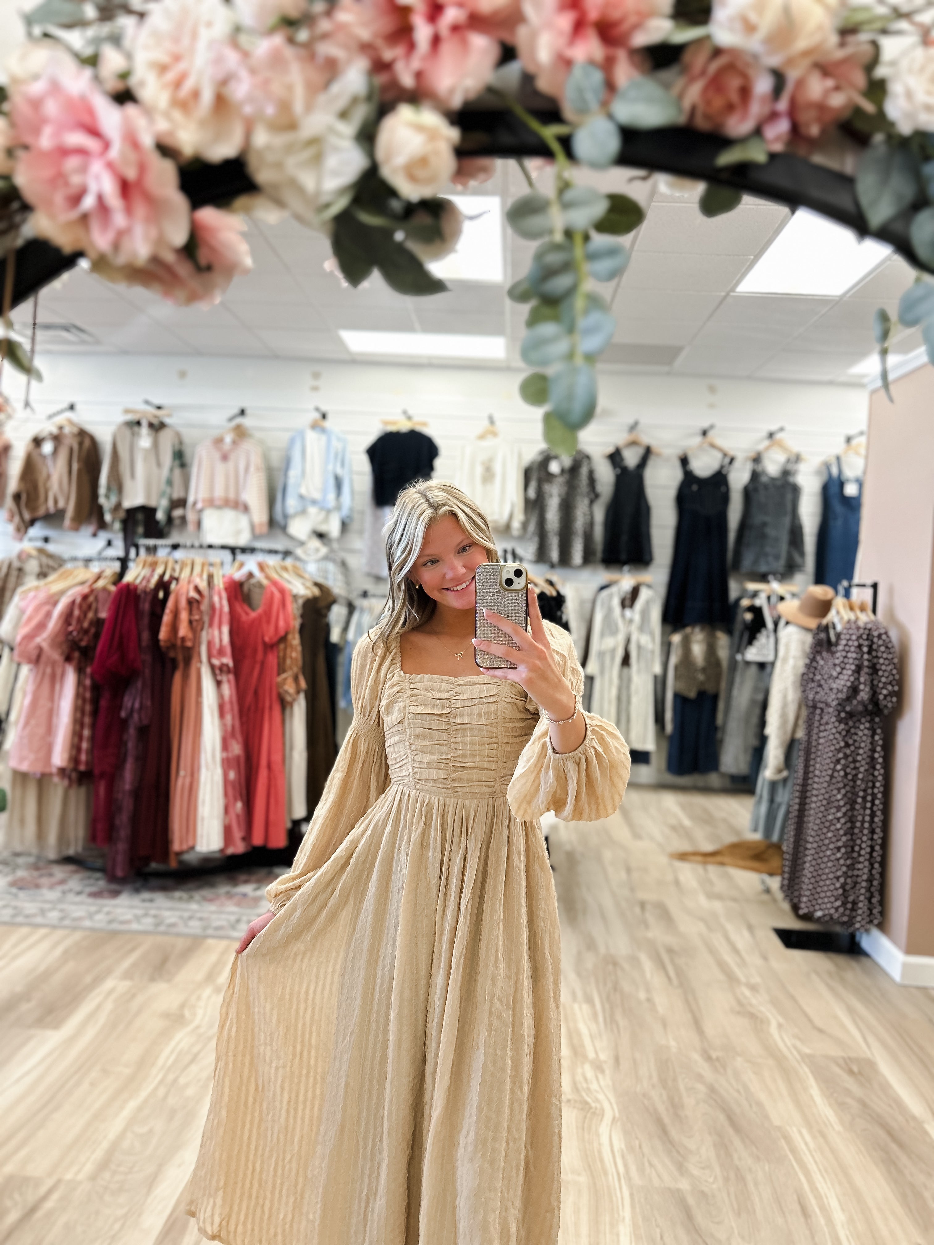 taupe lace maxi dress Lace & Beads Bridesmaid tulle sleeveless plunge neck tiered maxi dress in taupe