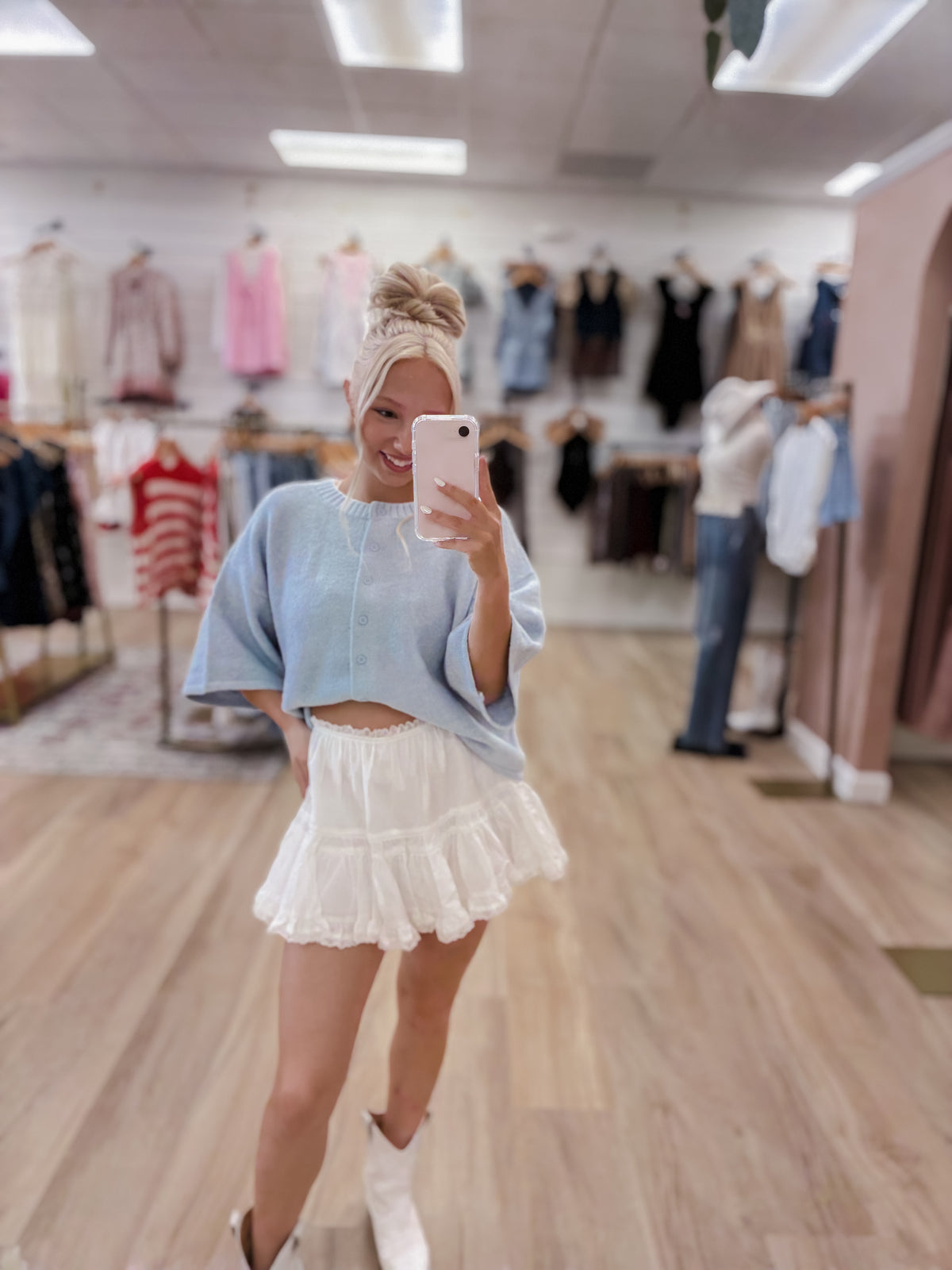 Blue &amp; Quiet Knit Cardigan Top