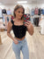 Tied with Love Black Top