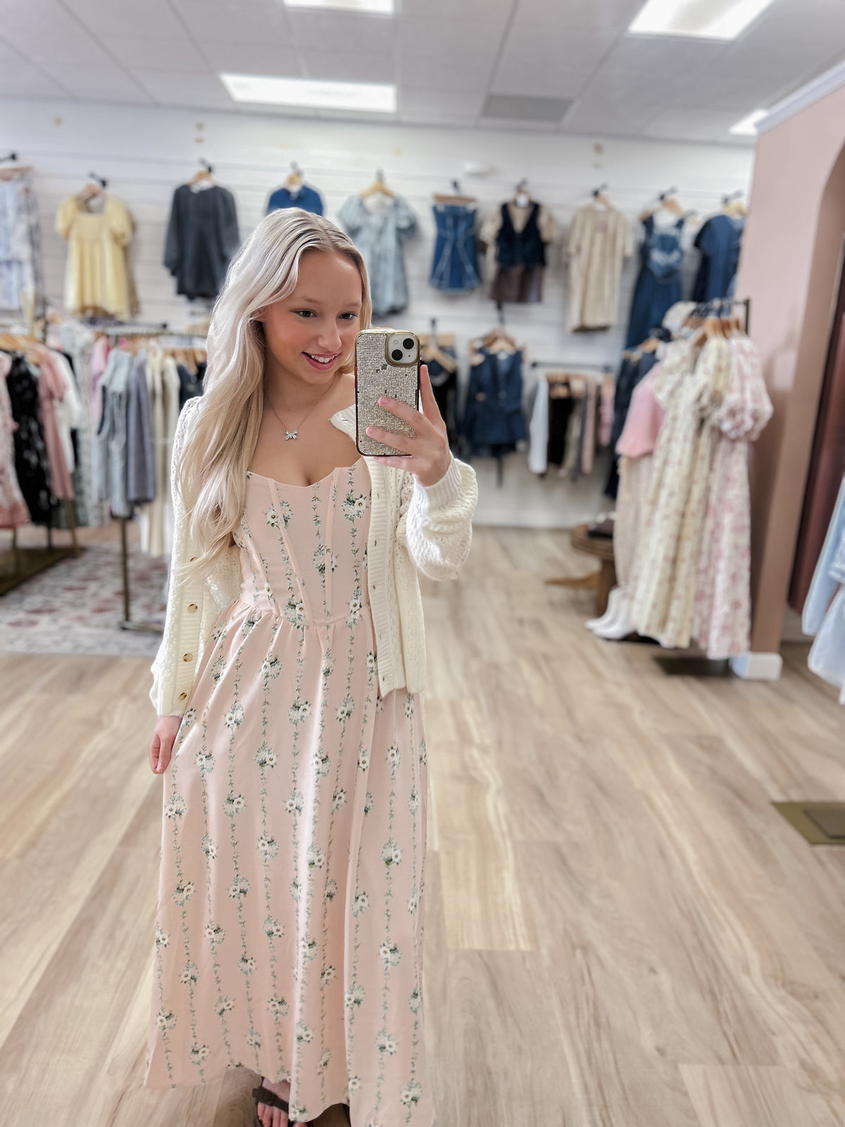 The Blush Meadow Corset Dress