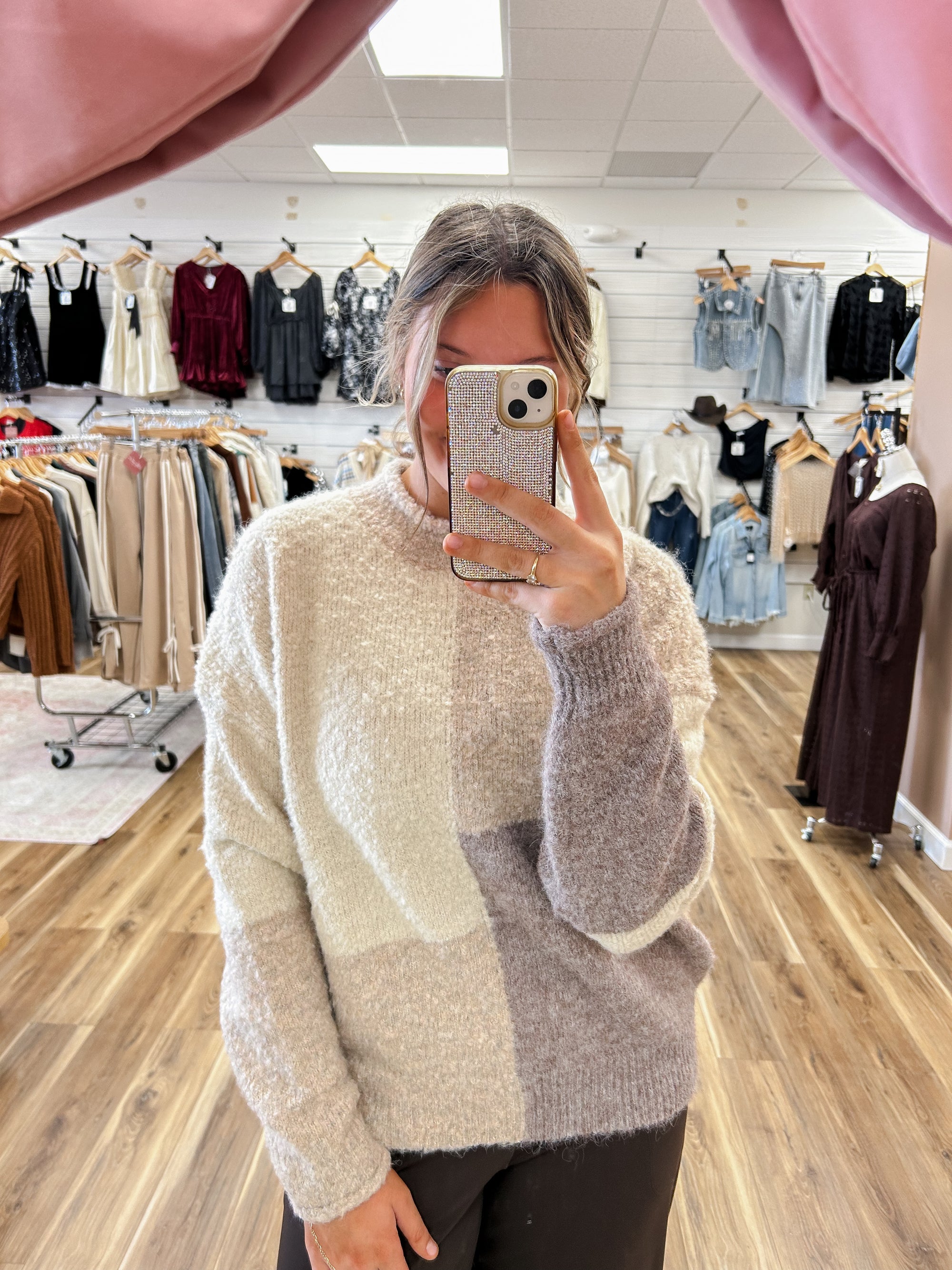 Shelly Color Block Sweater