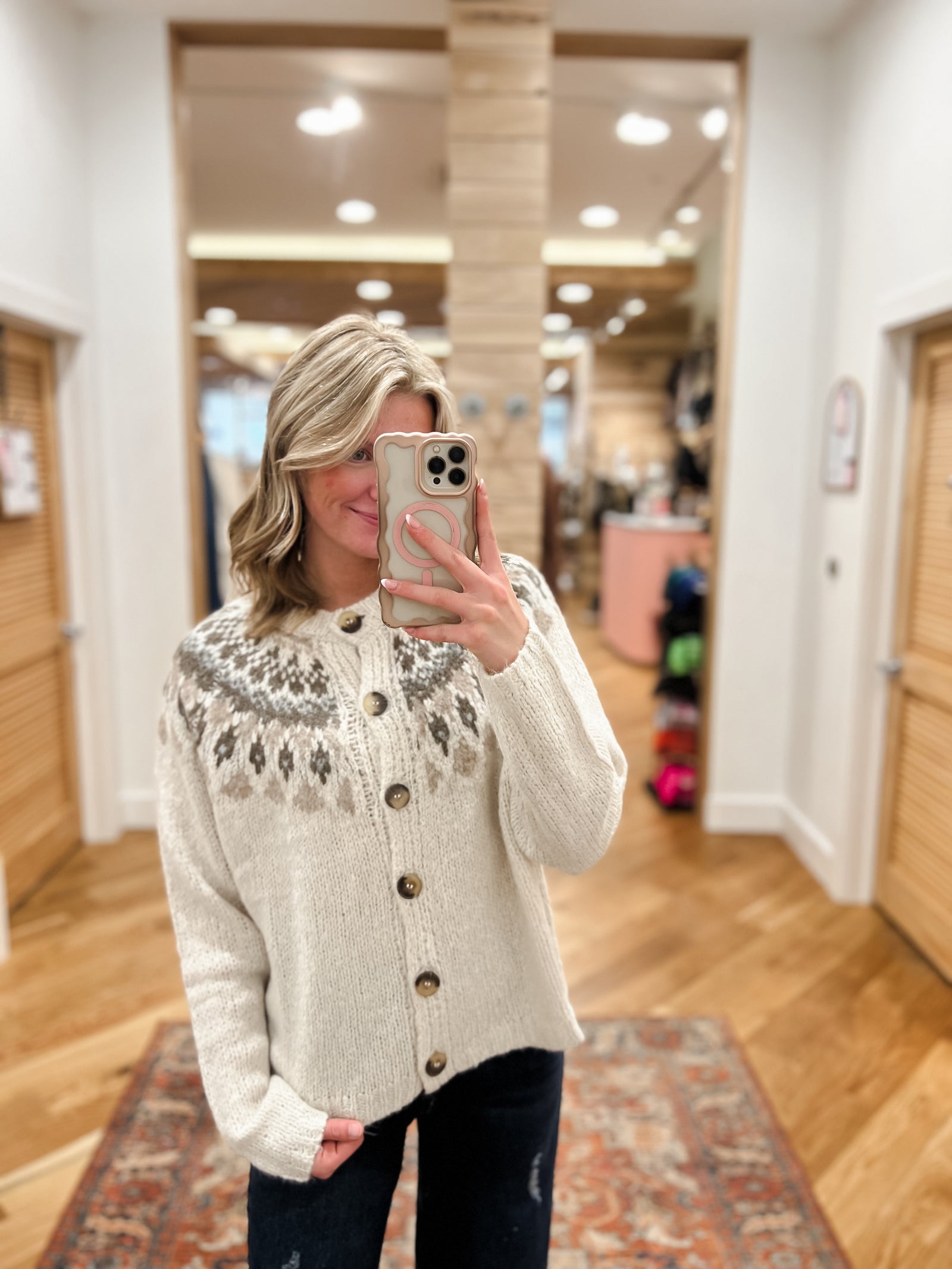Cozy Chalet Ivory Cardigan