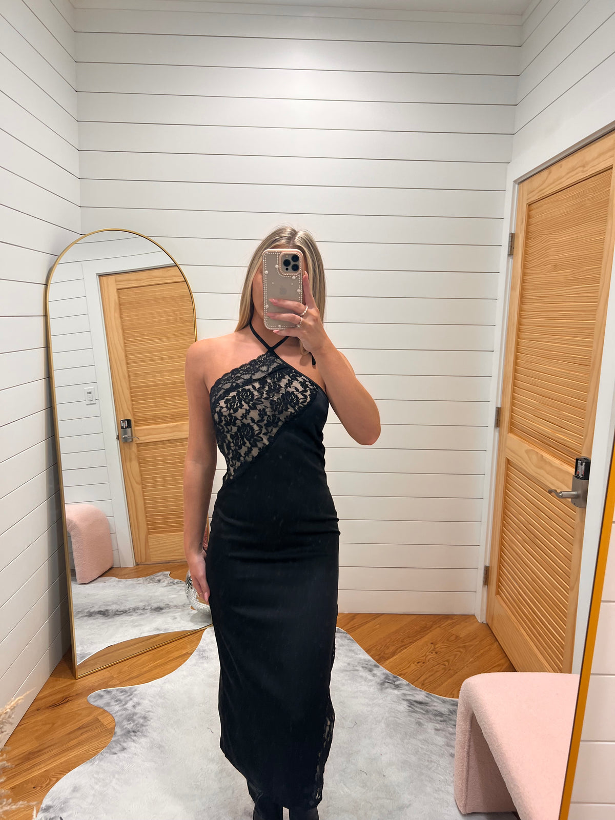 Black Classic Woven Mini Dress