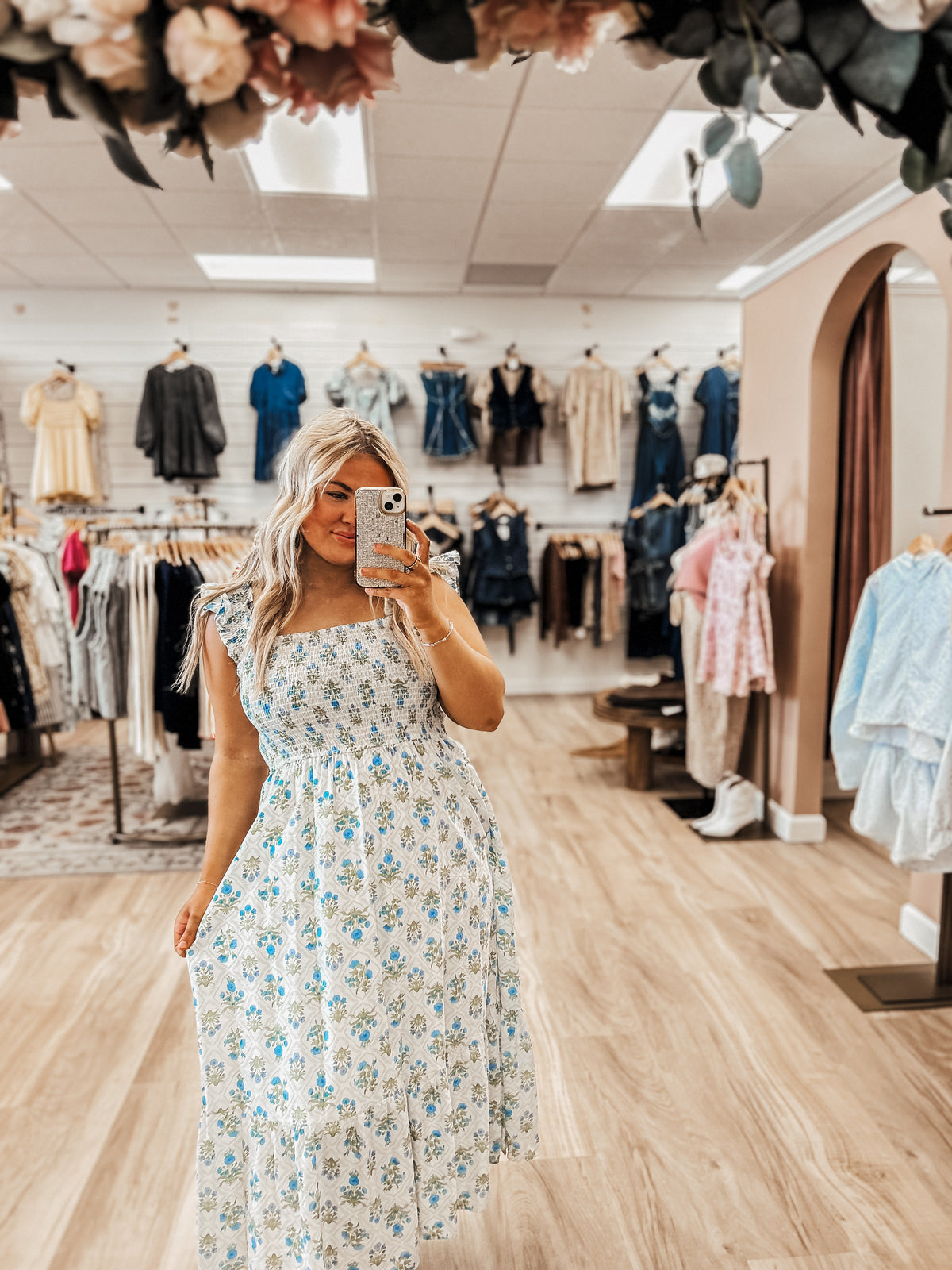 Maisie Meadow Midi Dress