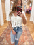 Cloudy Front Tie Crochet Top