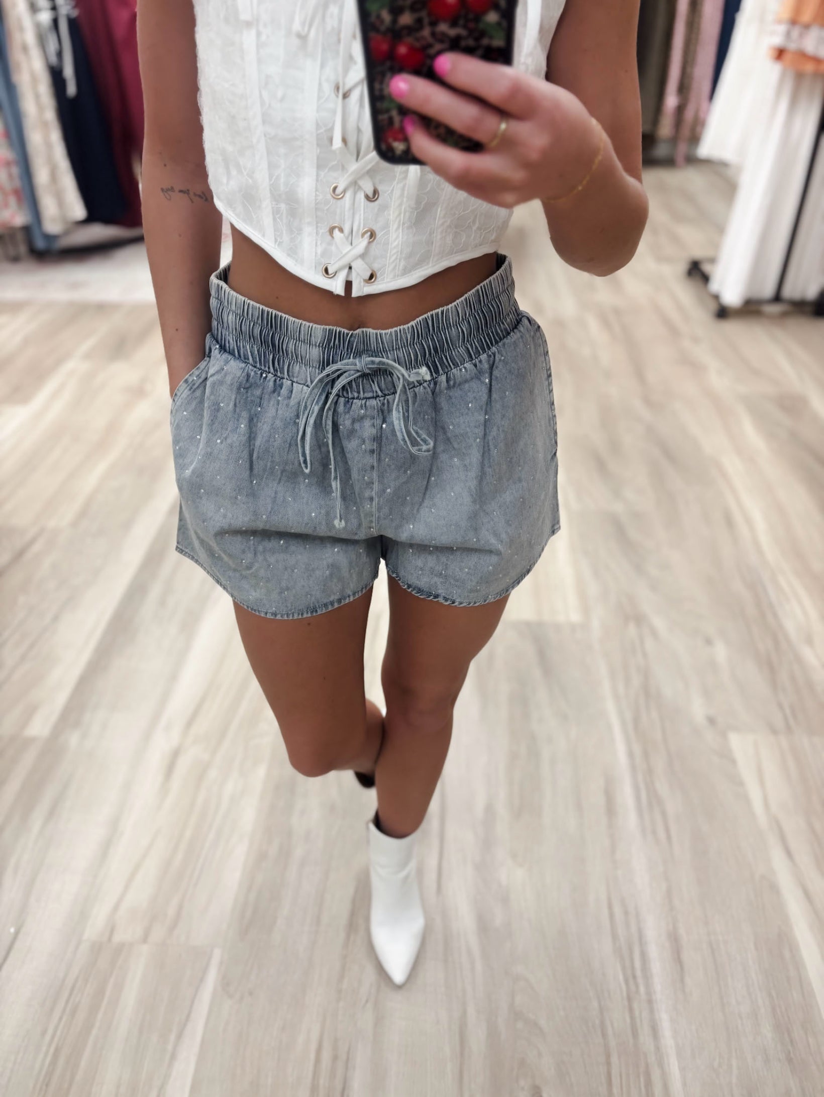 Rhinestone Retreat Shorts