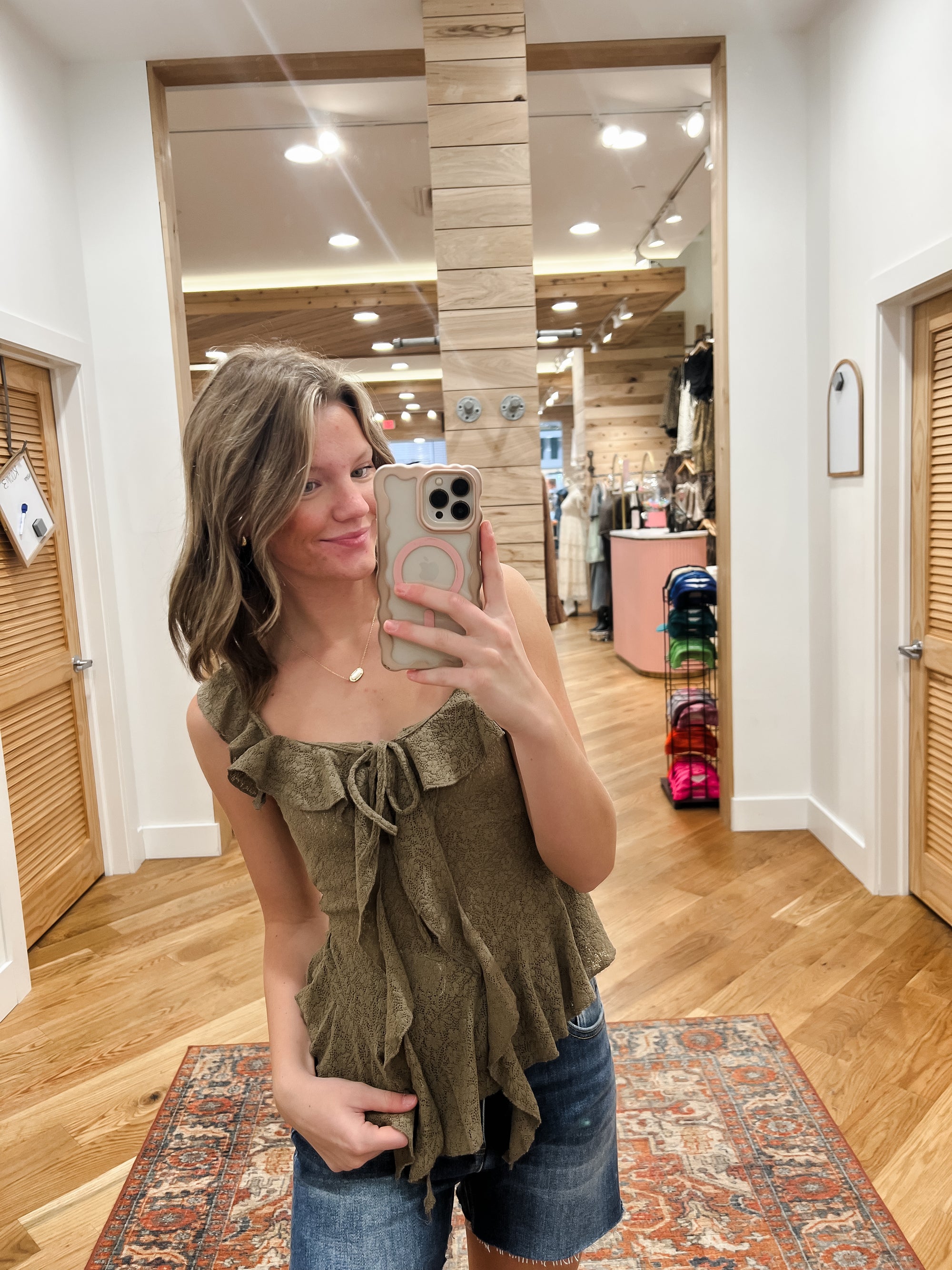 Frontier Charm Ruffle Top