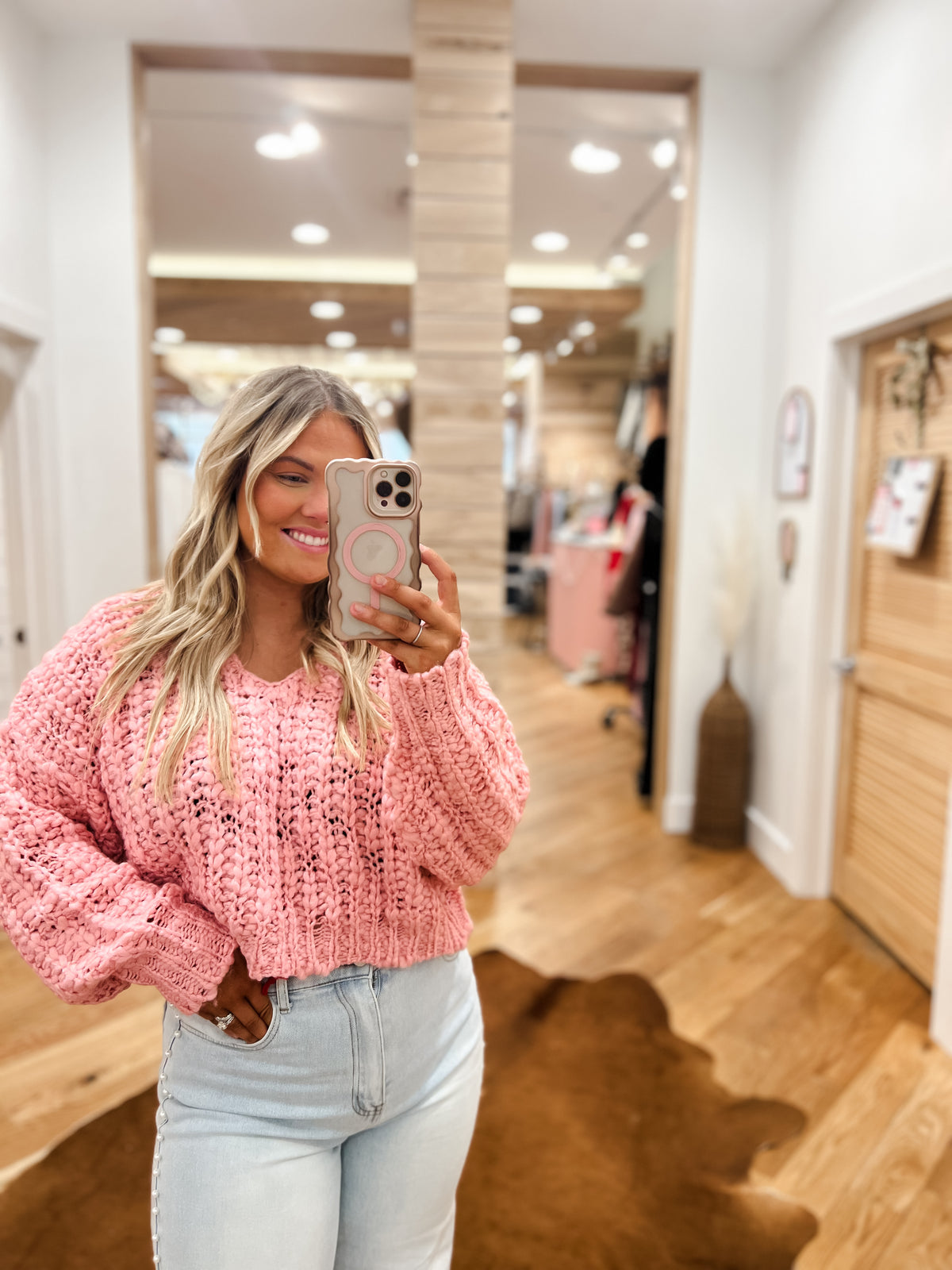 The Annie Blush Sweater