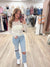 Sweetly Cinched Cream Top