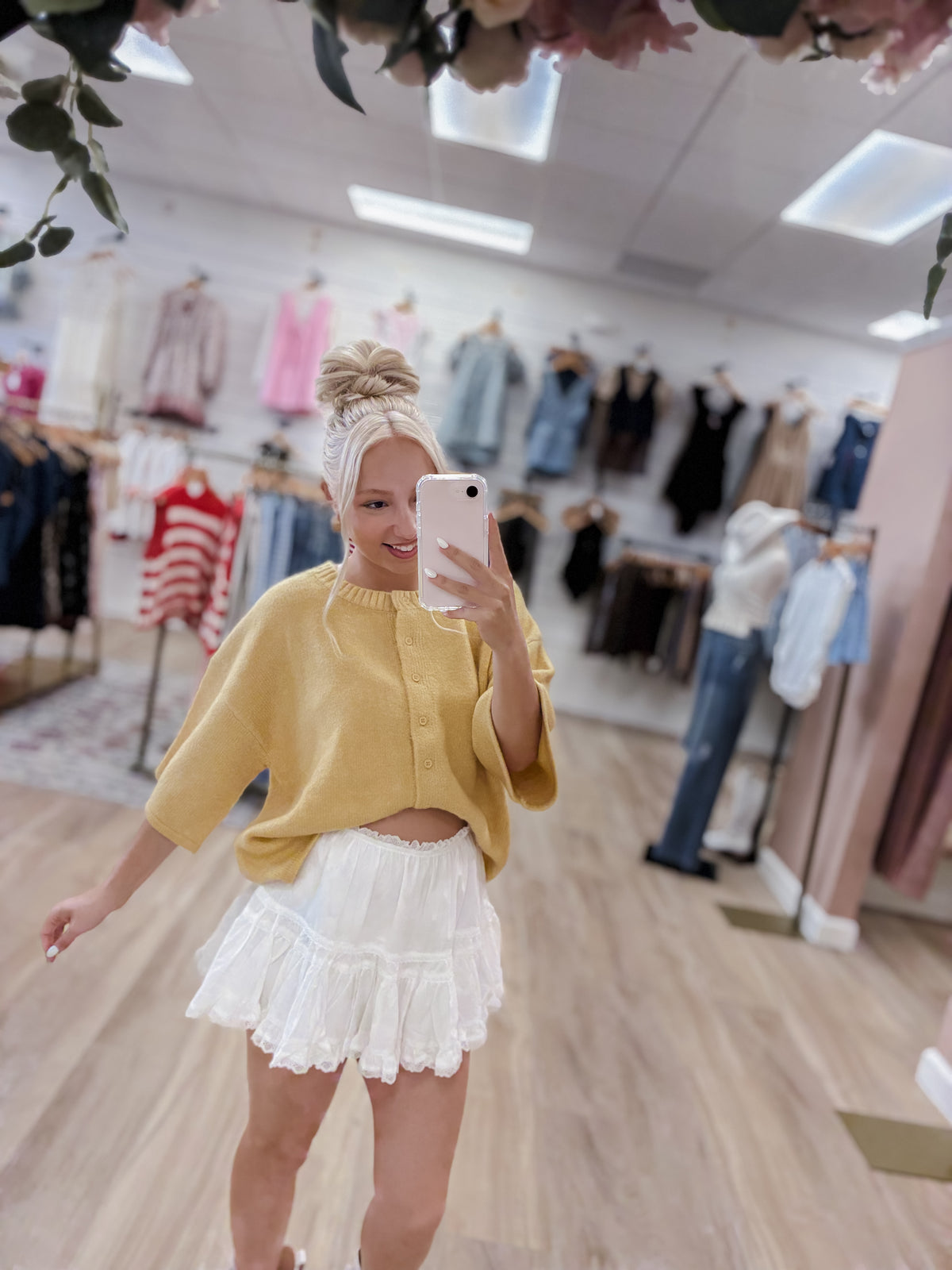 Yellow &amp; Quiet Knit Cardigan Top