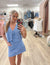 Crochet Denim Blue Summer Set