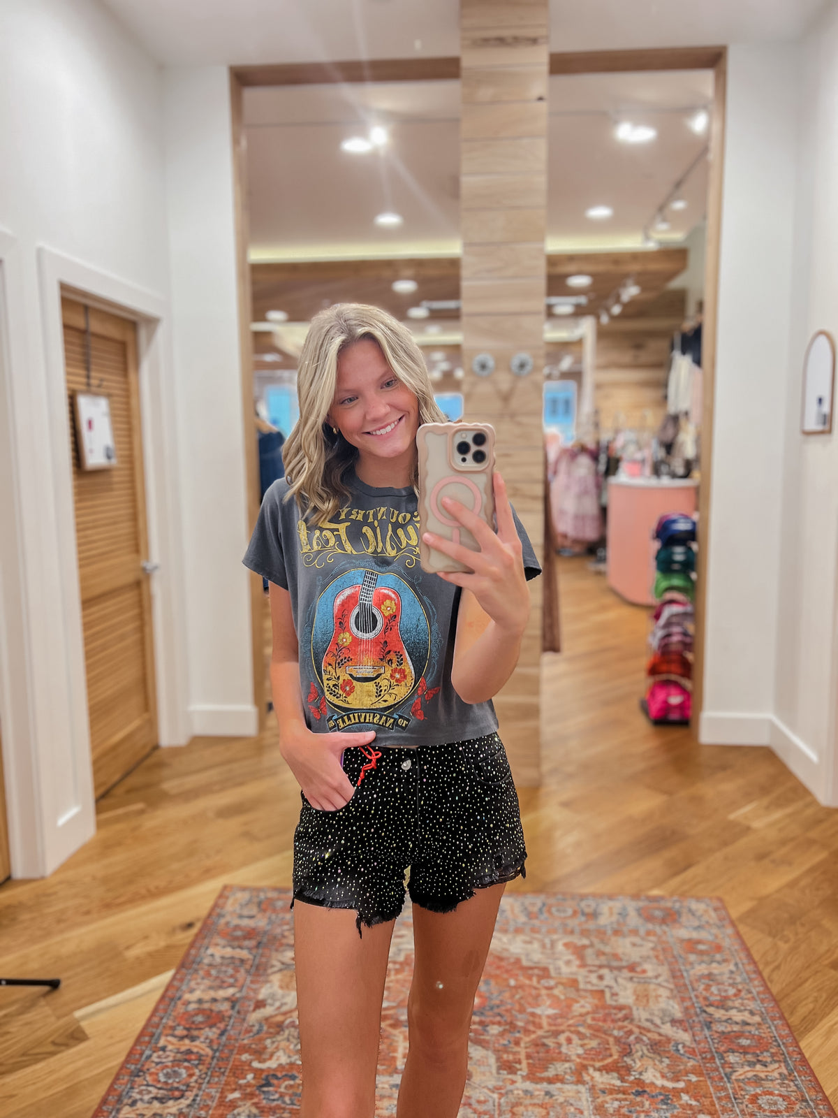 Miu Midnight Sparkle Shorts