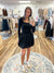 Black Bubble Skirt Dress Romper