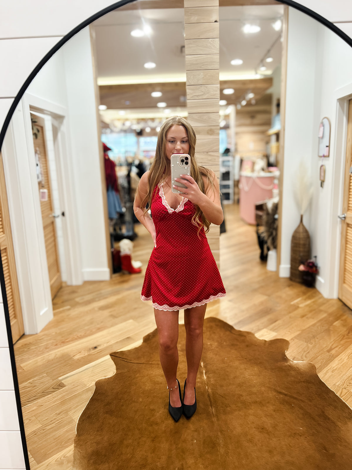 Scarlet Dot Mini Dress