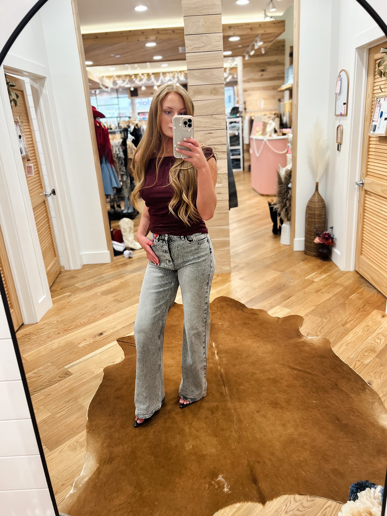Miu Midnight Sparkle Jeans (Restock)
