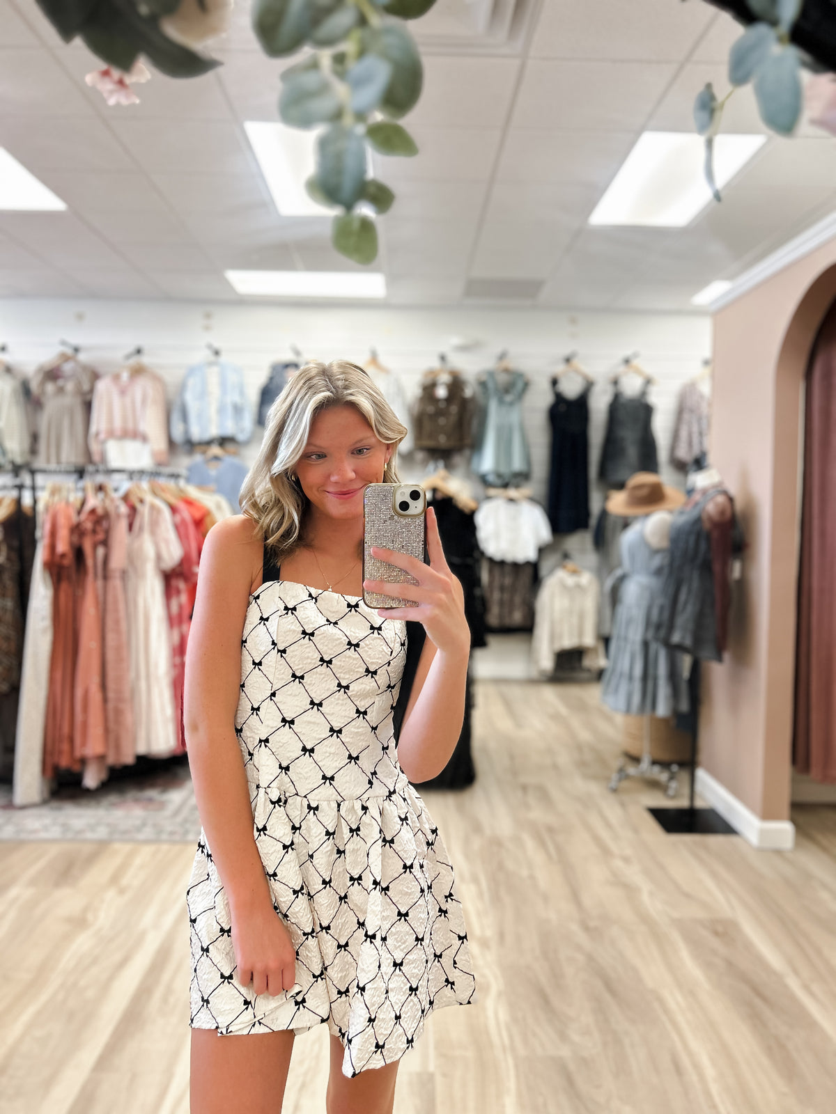 Ribbon Romance Mini Dress