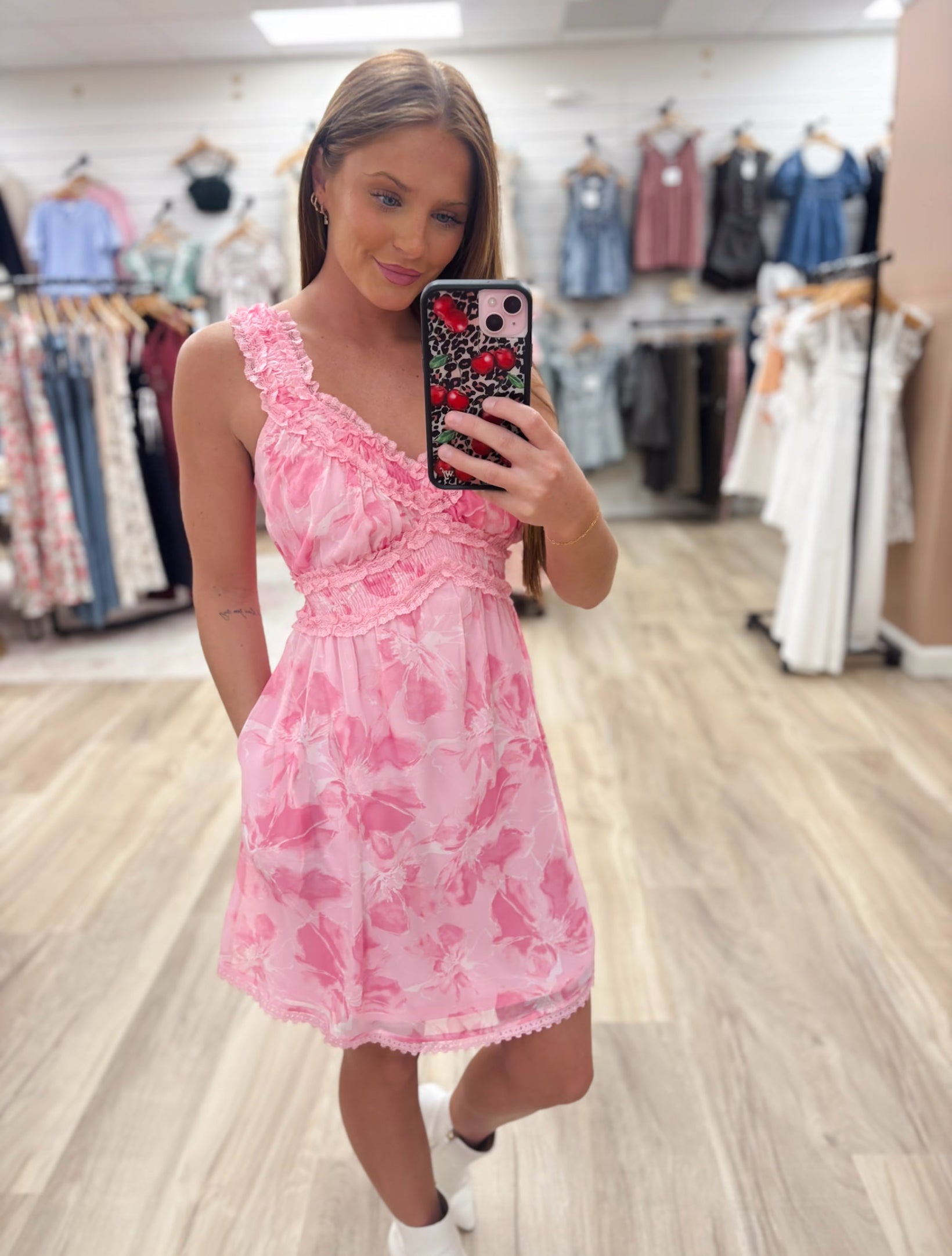 Petal Pretty Pink Mini Dress