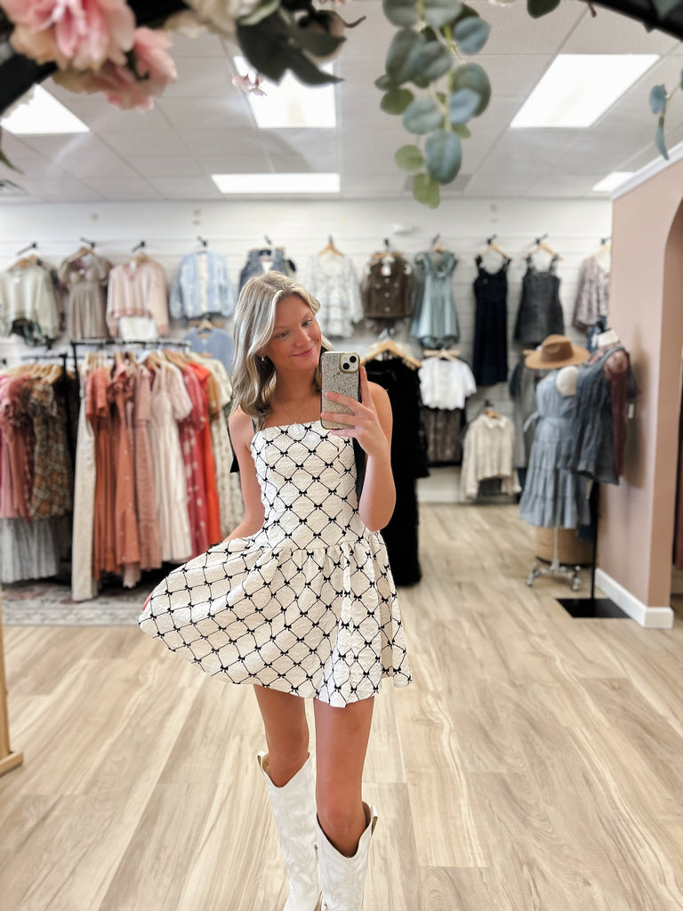 Ribbon Romance Mini Dress - Willow and Lace Boutique