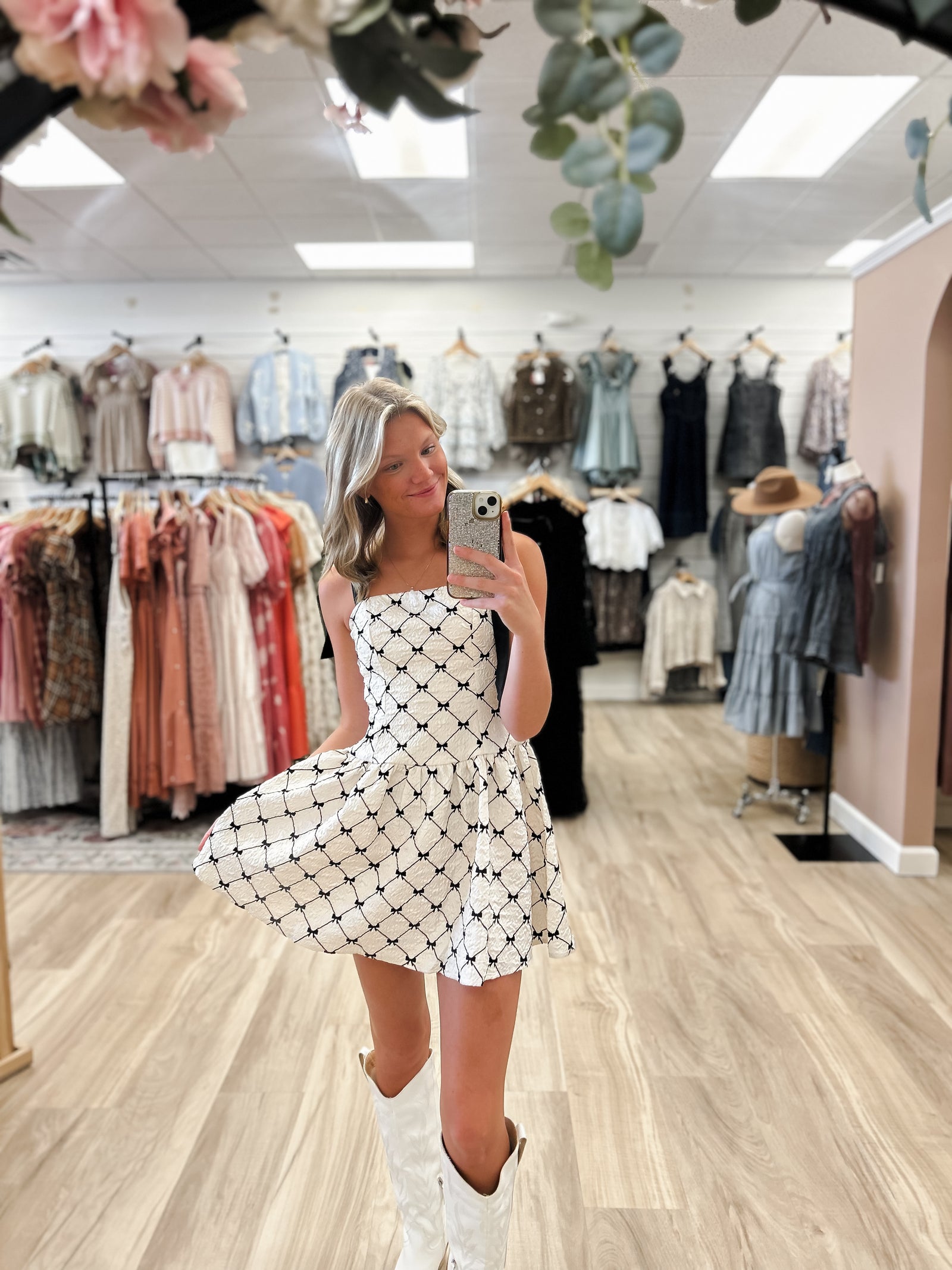 Ribbon Romance Mini Dress