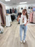 Puff Coquette Bow Beer Vintage White Cropped Tee