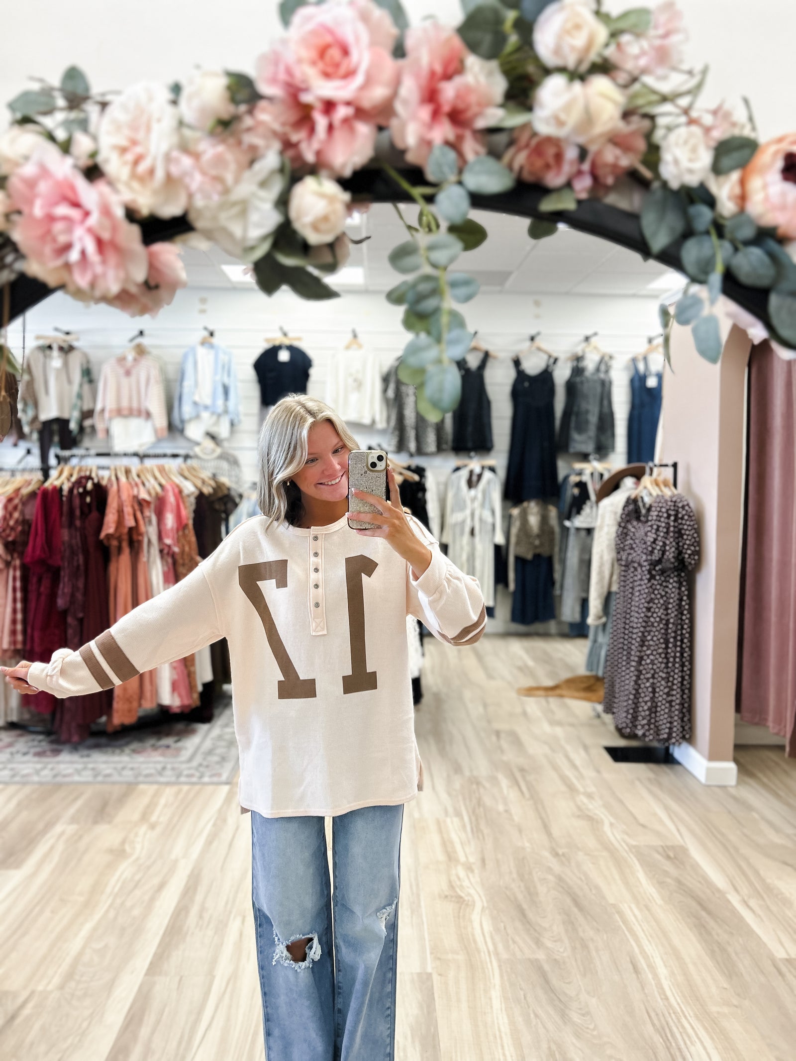 Seventeen Dreams Waffle Knit Top