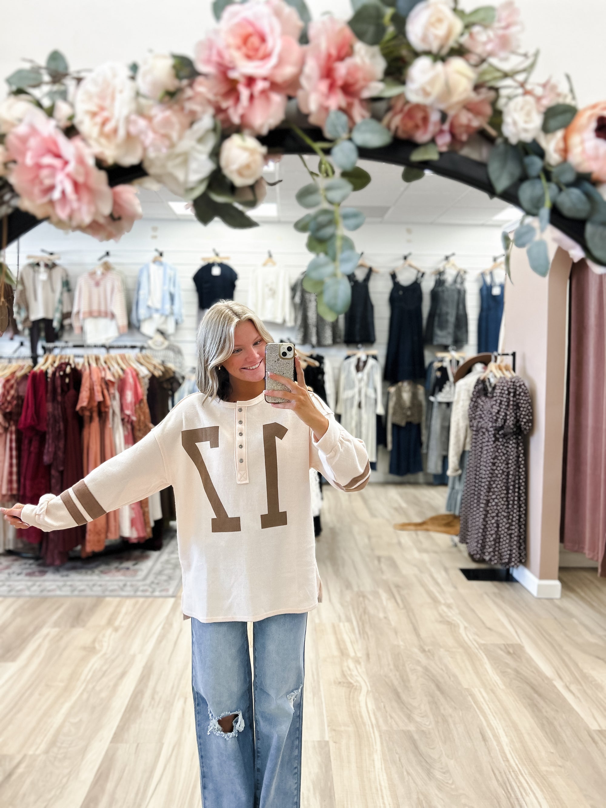 Seventeen Dreams Waffle Knit Top