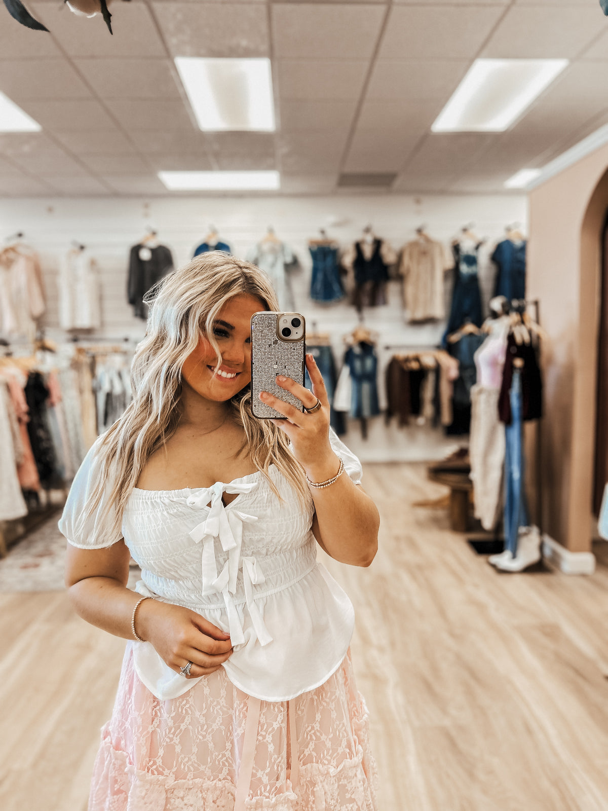 The White Drop Blouse