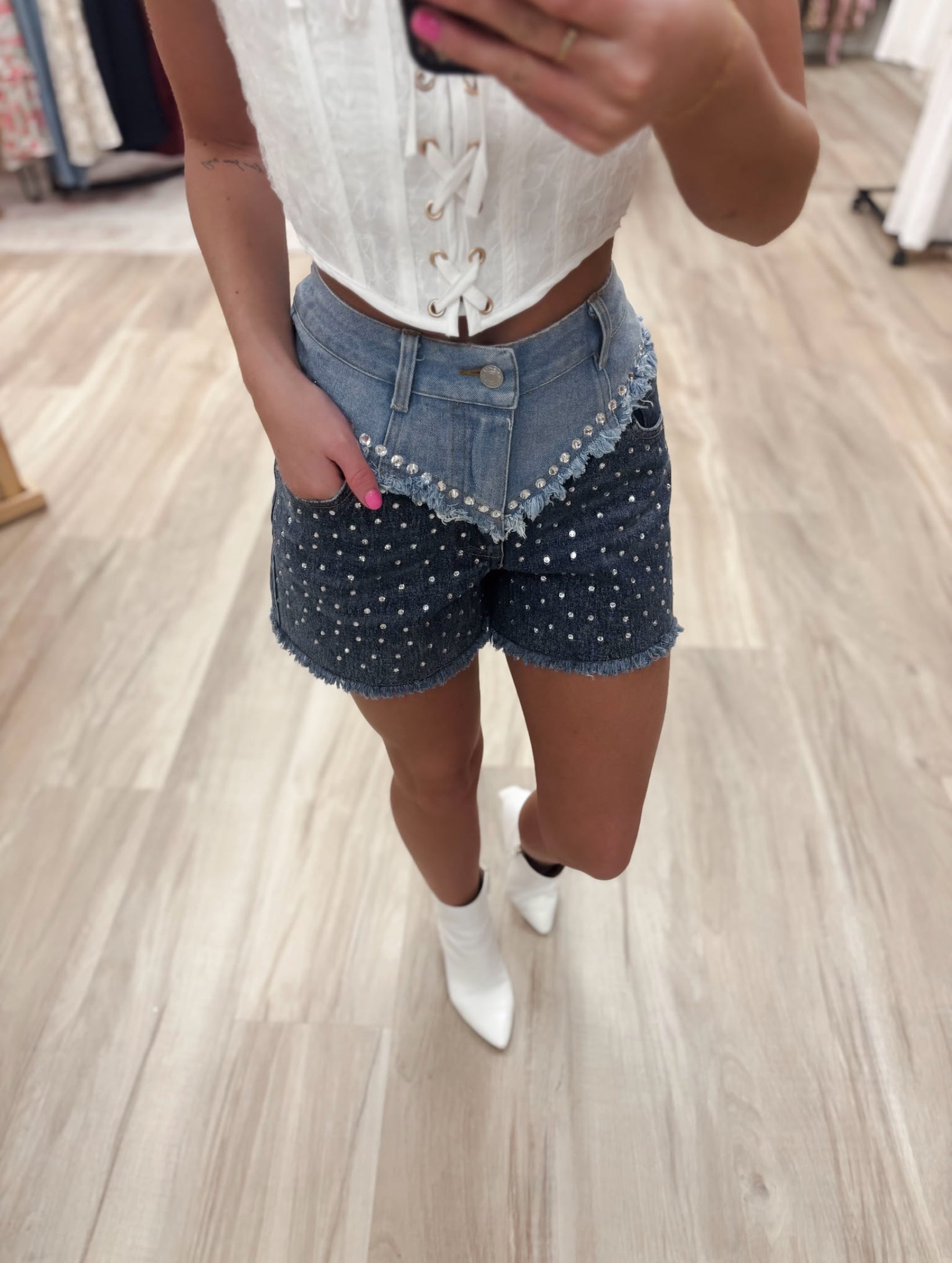 Dual Dusk Studded Shorts