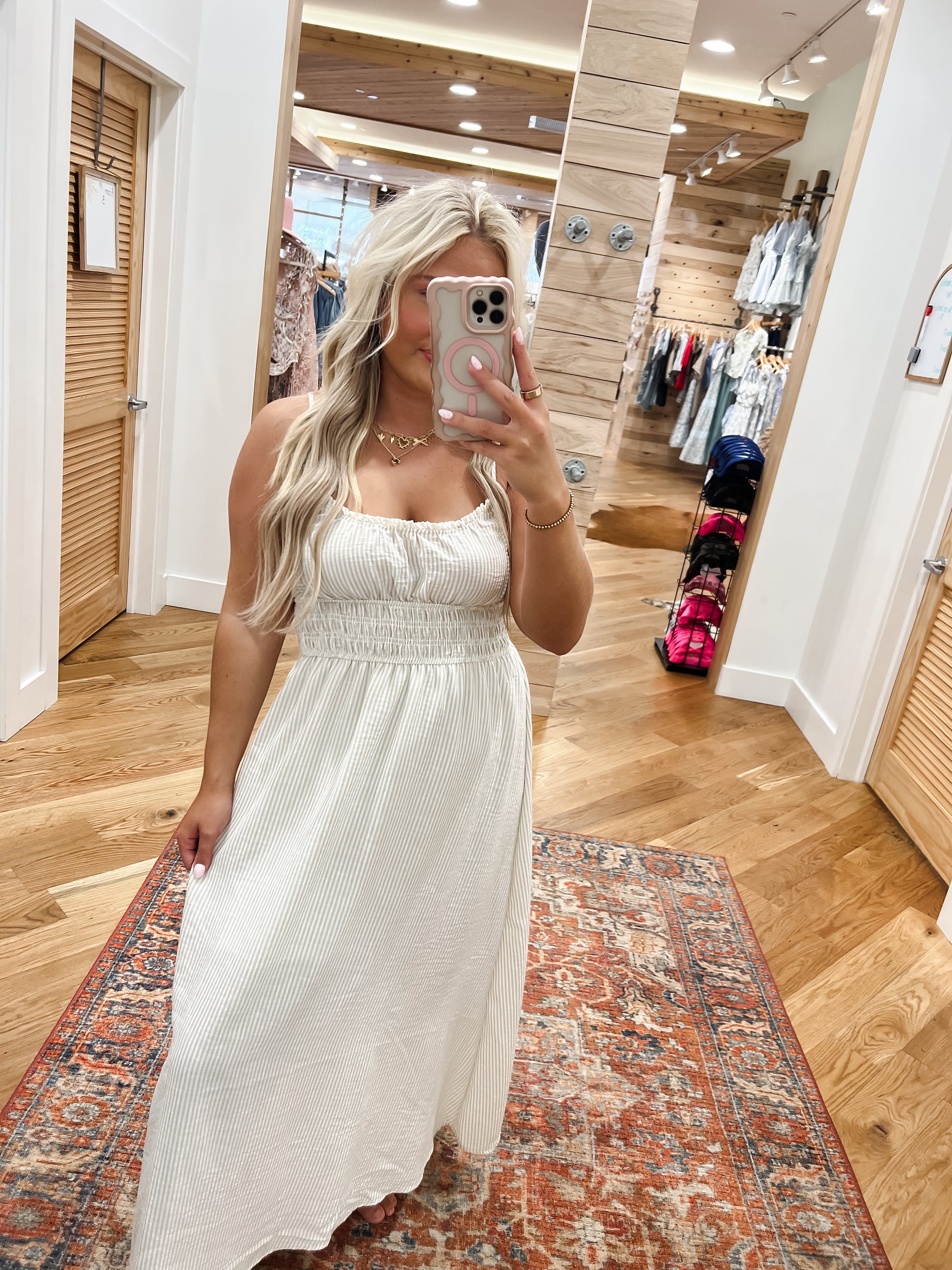 Canyon Khaki Midi Dress
