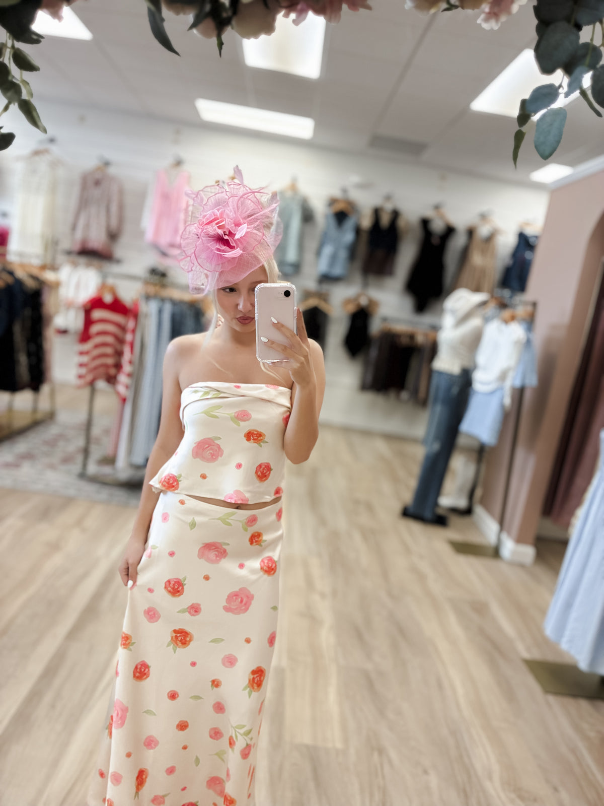 Derby Bloom Fascinator Pink