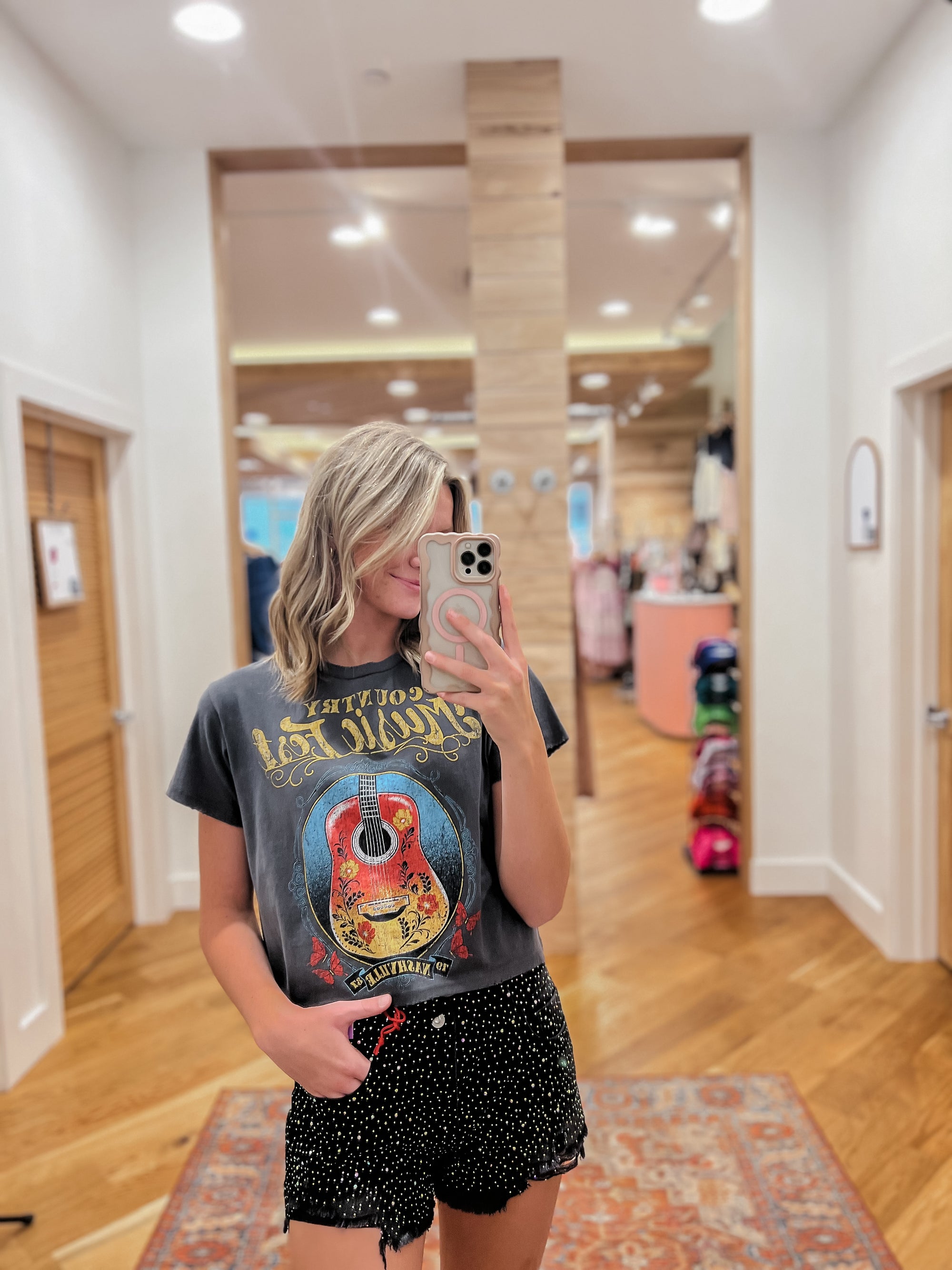 Miu Midnight Sparkle Shorts