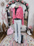 Rhinestone Hot Pink Denim Jacket