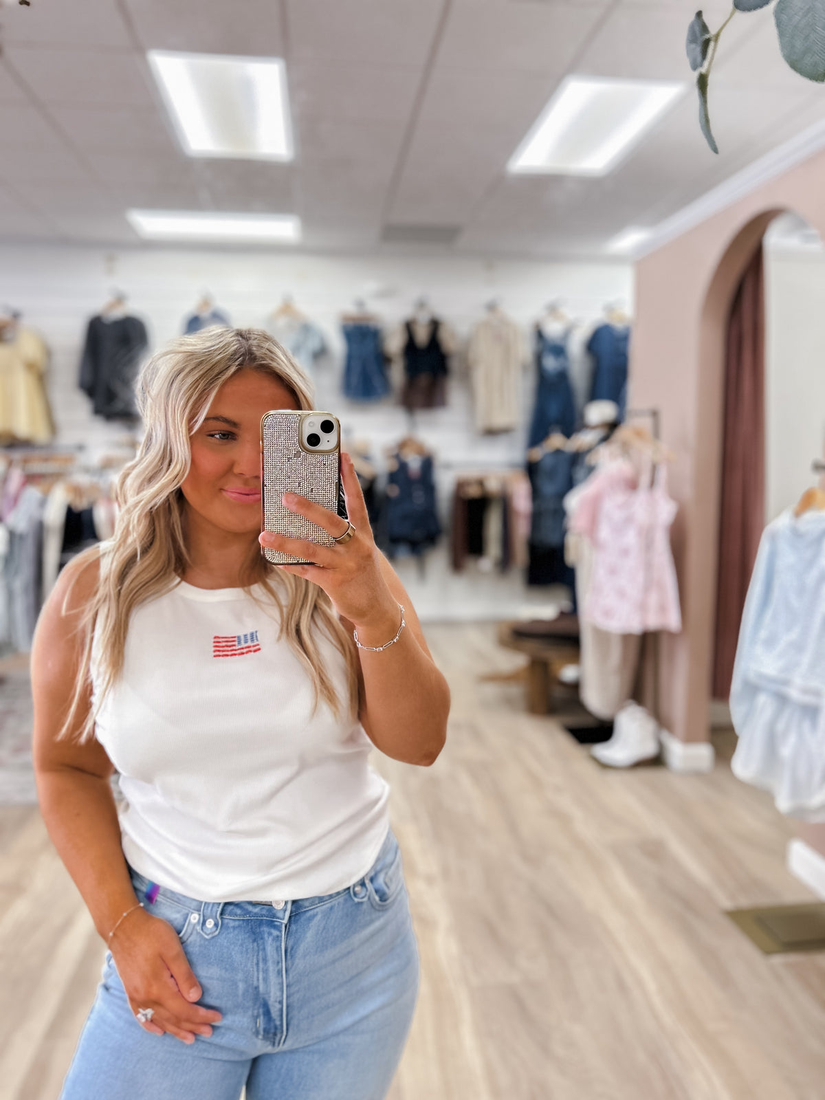 The American Flag Breeze Tank
