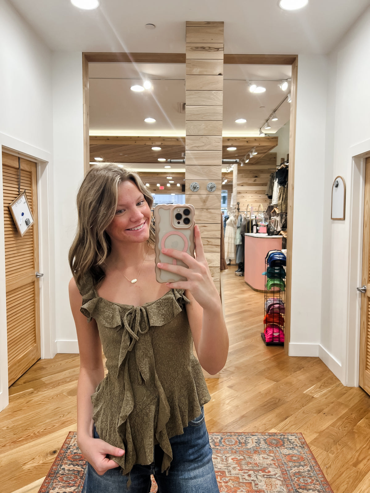 Frontier Charm Ruffle Top