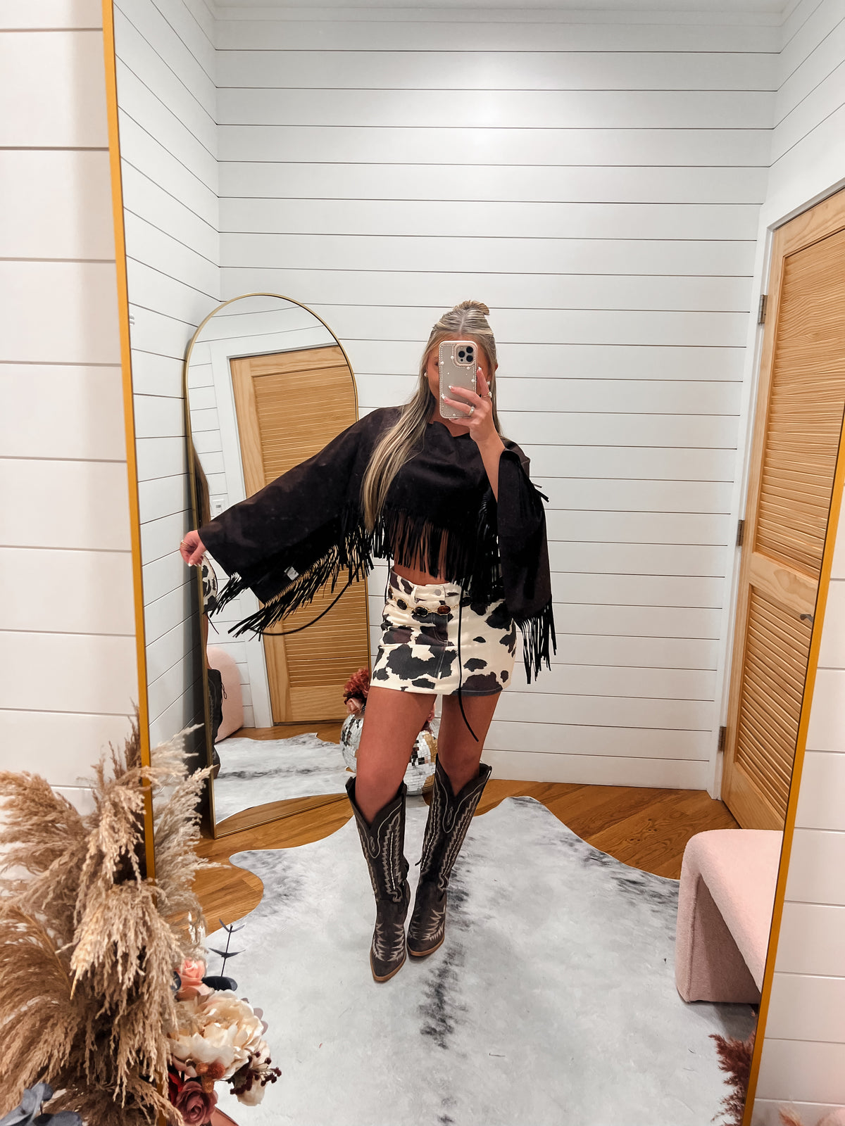 Midnight Brown Maverick Fringe Top