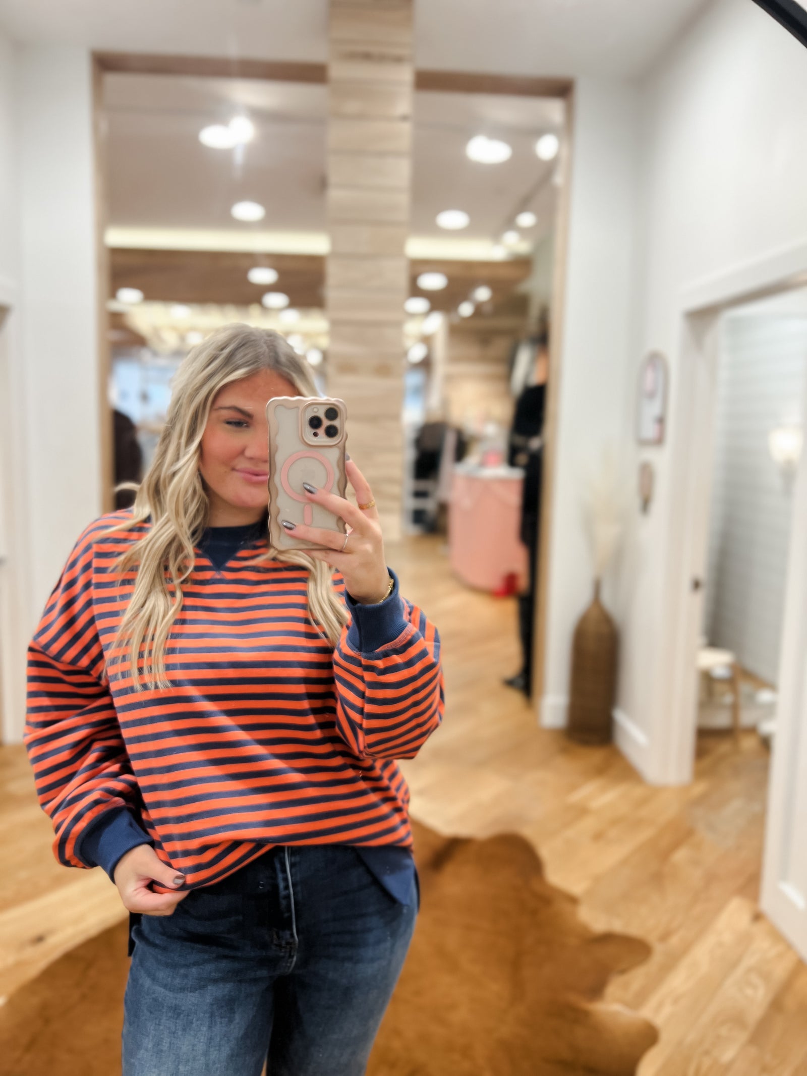 Coral Crush Pullover