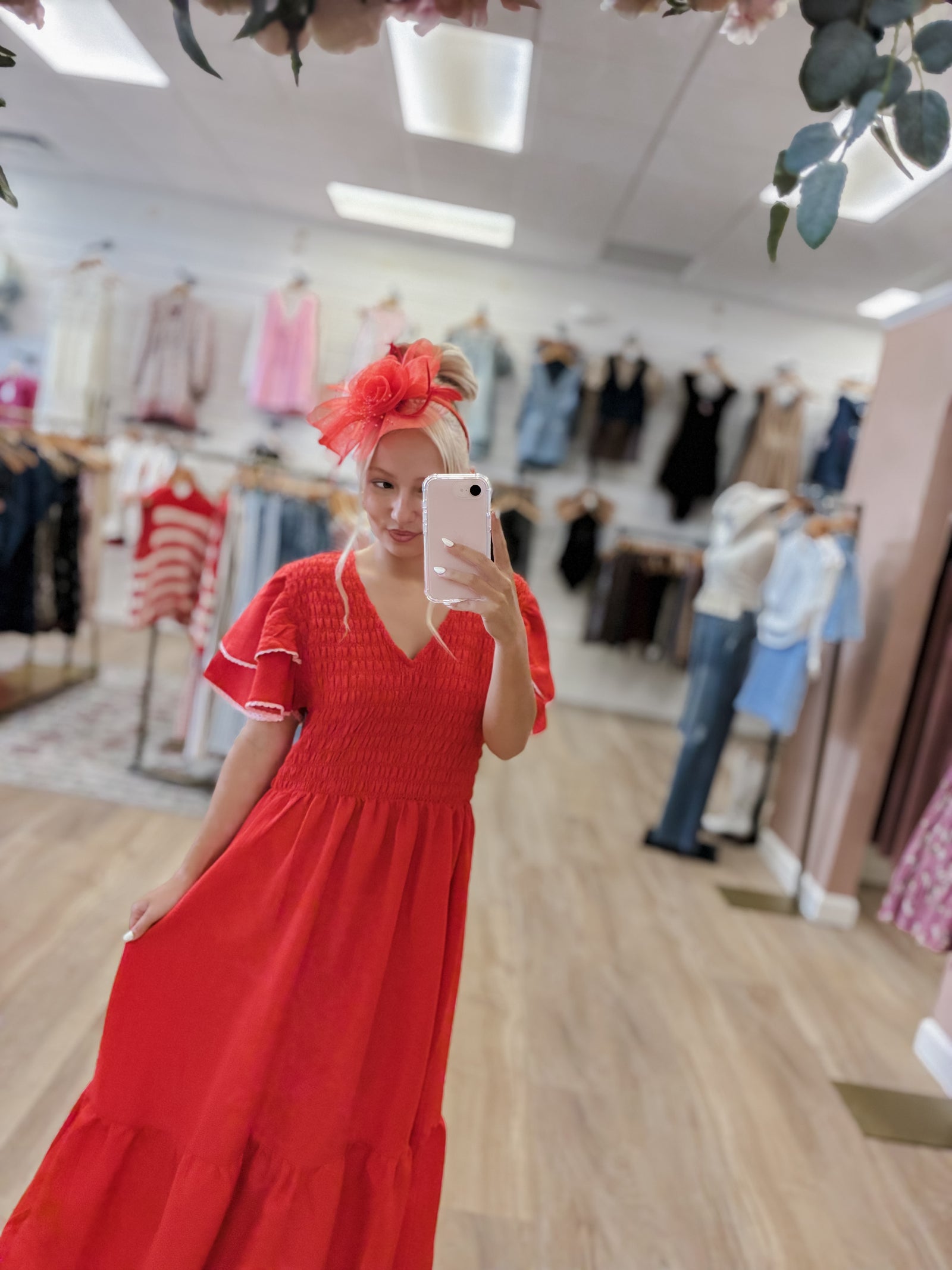 Derby Dream Fascinator Red