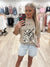Dirt Roads N Country Music Oversized Mineral Taupe Graphic Tee