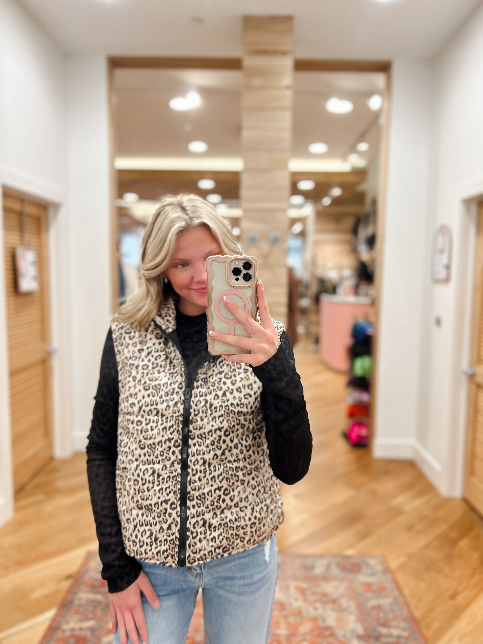 Stay Spotted Puffer Vest