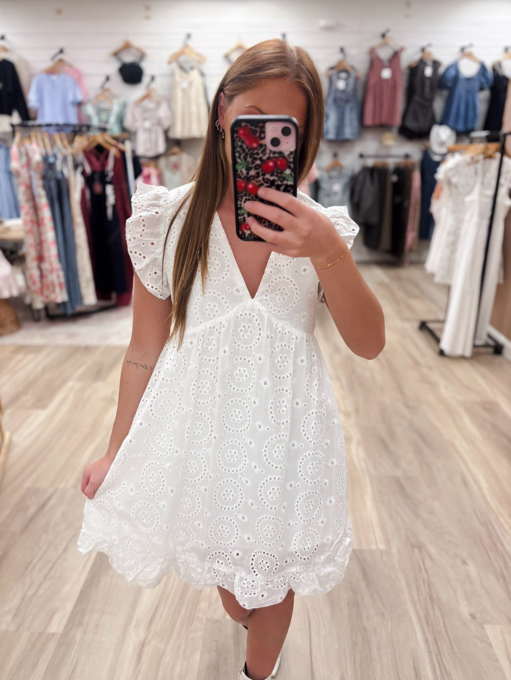 Charm Me White  Mini Dress