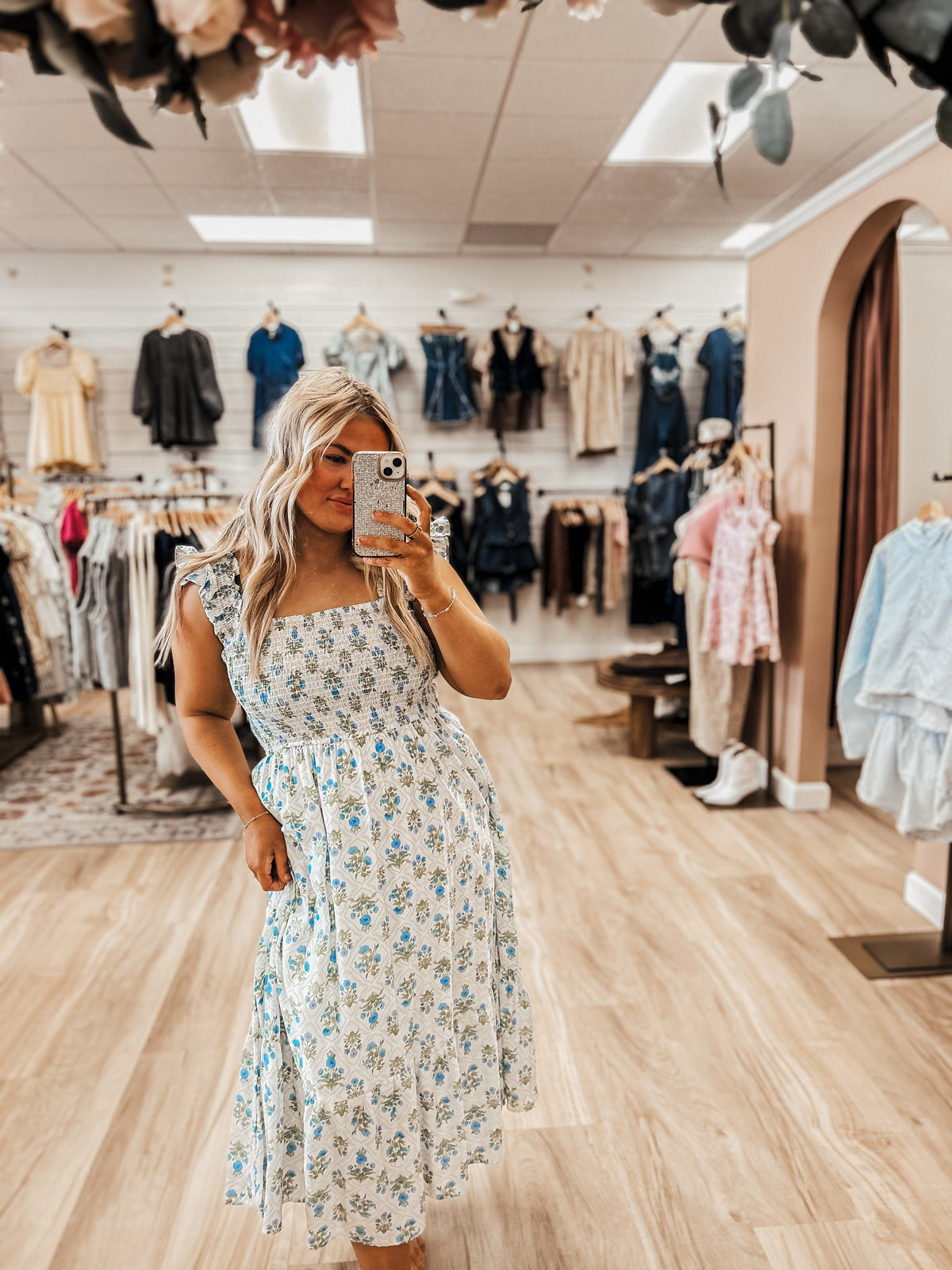Maisie Meadow Midi Dress