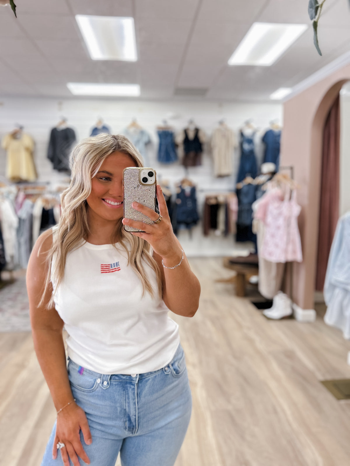 The American Flag Breeze Tank